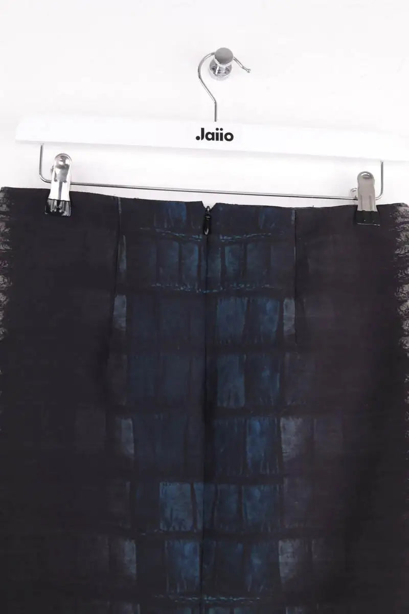 Mini jupe Cedric Charlier Anthracite en Laine