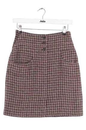 Mini jupe Chanel Marron en Tweed, taille M - Seconde Main