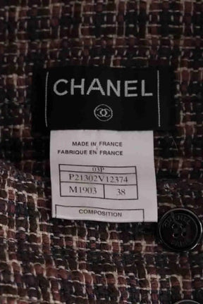 Mini jupe Chanel Marron en Tweed