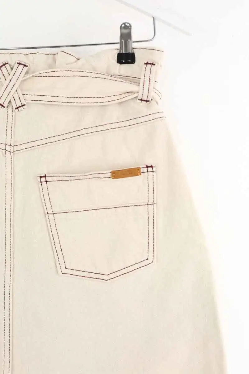 Mini jupe Claudie Pierlot Beige en Coton