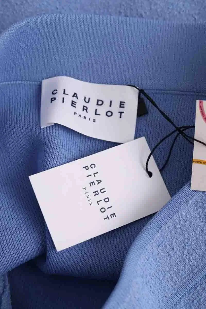 Mini jupe Claudie Pierlot Bleu en Coton