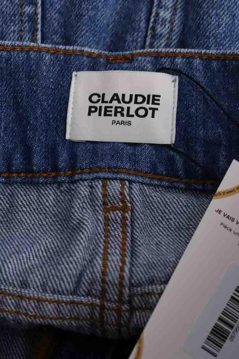 Mini jupe Claudie Pierlot Bleu en Coton