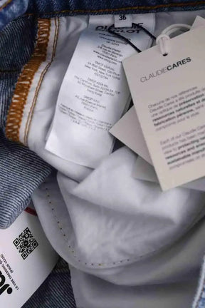 Mini jupe Claudie Pierlot Bleu en Coton