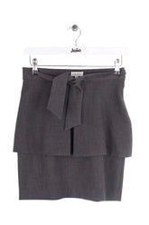 Mini jupe Claudie Pierlot Gris en Synthétique, taille XS - Seconde Main