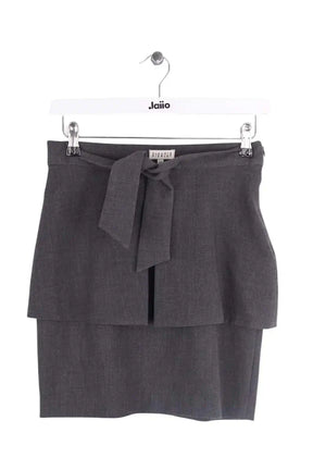 Mini jupe Claudie Pierlot Gris en Synthétique, taille XS - Seconde Main