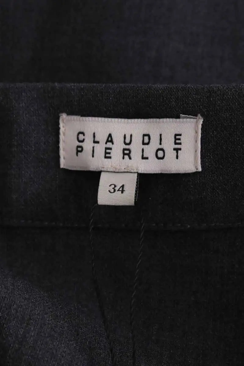 Mini jupe Claudie Pierlot Gris en Synthétique