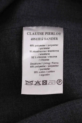 Mini jupe Claudie Pierlot Gris en Synthétique