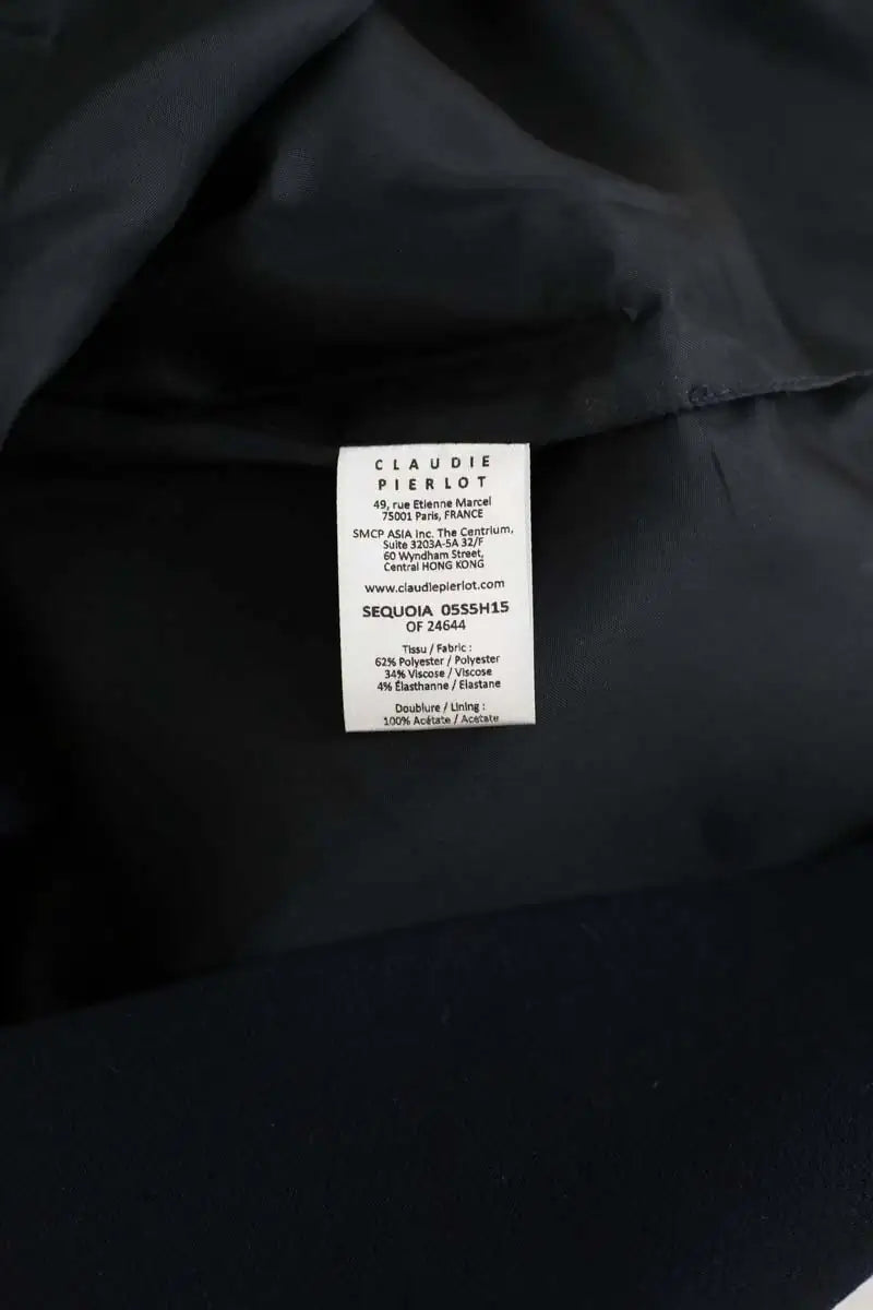 Mini jupe Claudie Pierlot Marine en Polyester