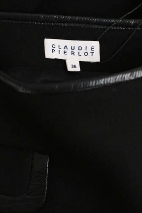 Mini jupe Claudie Pierlot Noir en Polyester