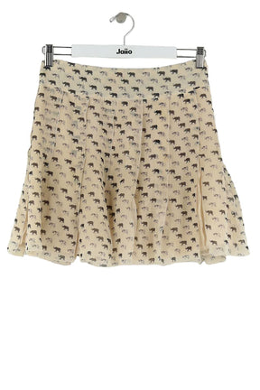 Mini jupe Club Monaco Beige en Viscose, taille XS - Seconde Main