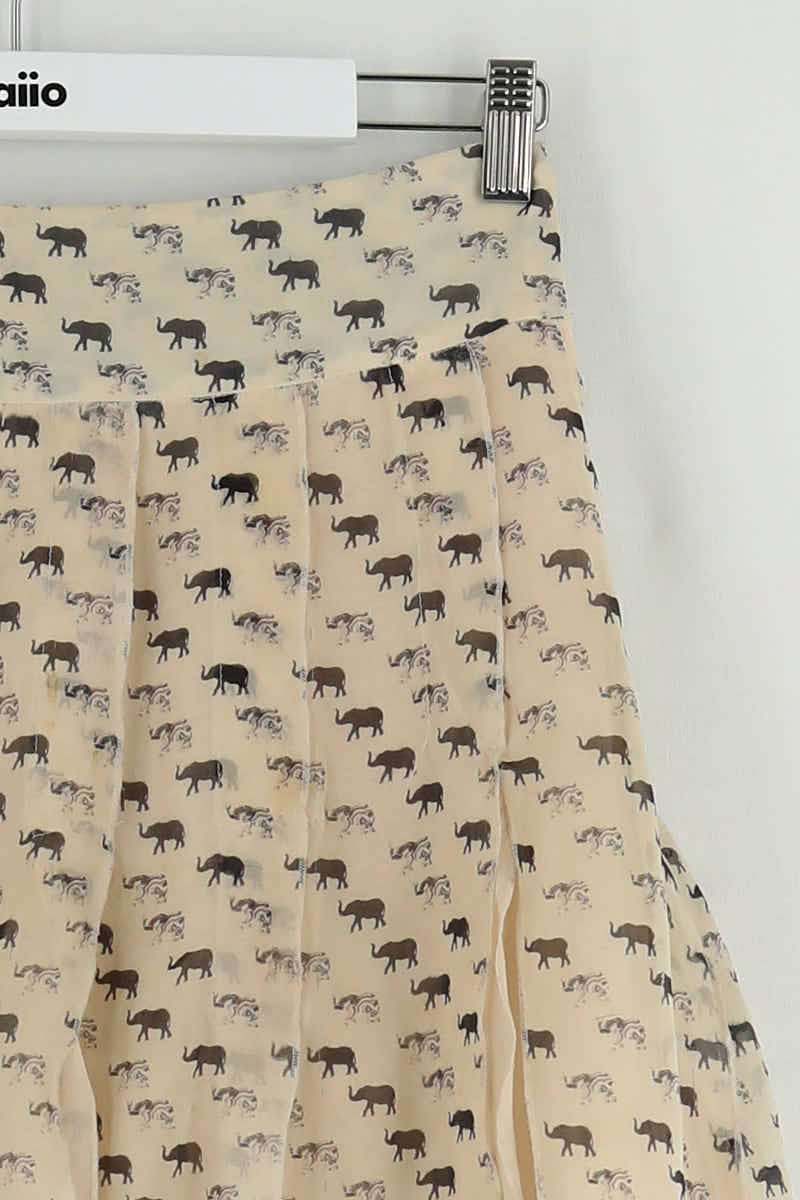 Mini jupe Club Monaco Beige en Viscose