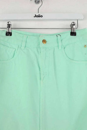 Mini jupe Des Petits Hauts Loubaba Vert en Coton