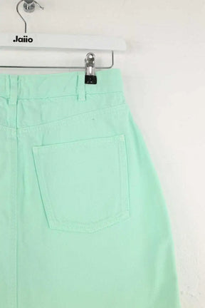 Mini jupe Des Petits Hauts Loubaba Vert en Coton