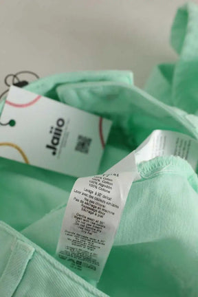 Mini jupe Des Petits Hauts Loubaba Vert en Coton