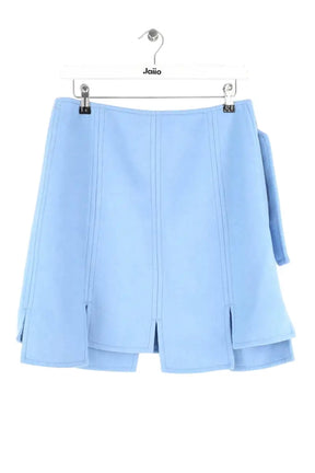 Mini jupe Ganni Bleu en Laine, taille M - Seconde Main