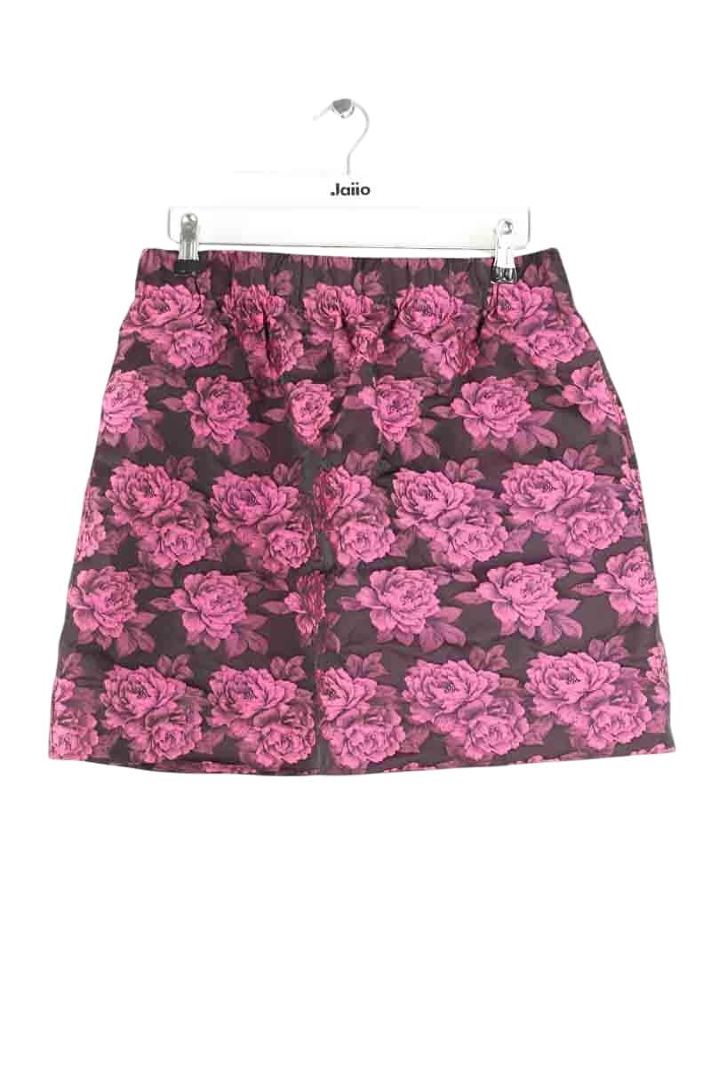 Mini jupe Ganni Rose en Synthétique, taille L - Seconde Main