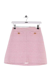 Mini jupe Giambattista Valli Pre SS25 Rose en Tweed, taille S - Seconde Main