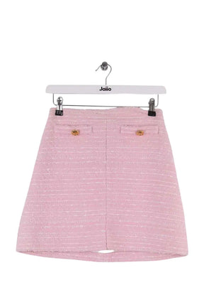 Mini jupe Giambattista Valli Pre SS25 Rose en Tweed, taille S - Seconde Main