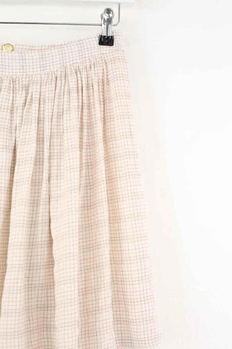 Mini jupe Heimstone Ecru en Viscose