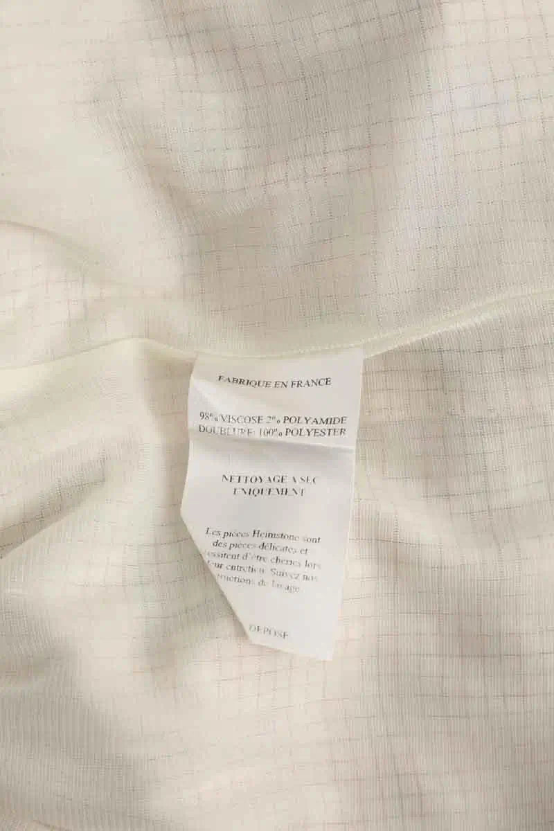 Mini jupe Heimstone Ecru en Viscose