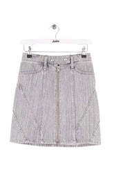 Mini jupe Iro Anjou Gris en Coton, taille XS - Seconde Main
