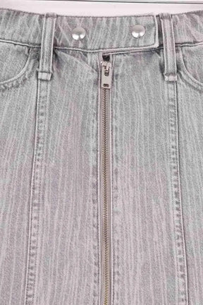 Mini jupe Iro Anjou Gris en Coton