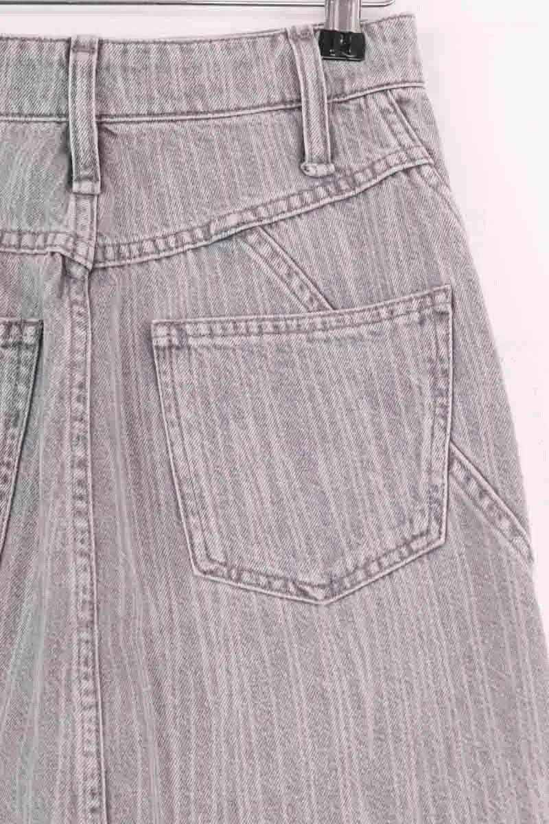 Mini jupe Iro Anjou Gris en Coton