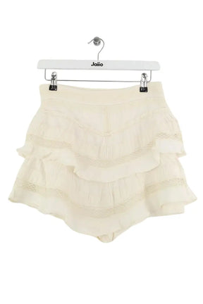Mini jupe Iro Blanc en Coton, taille M - Seconde Main