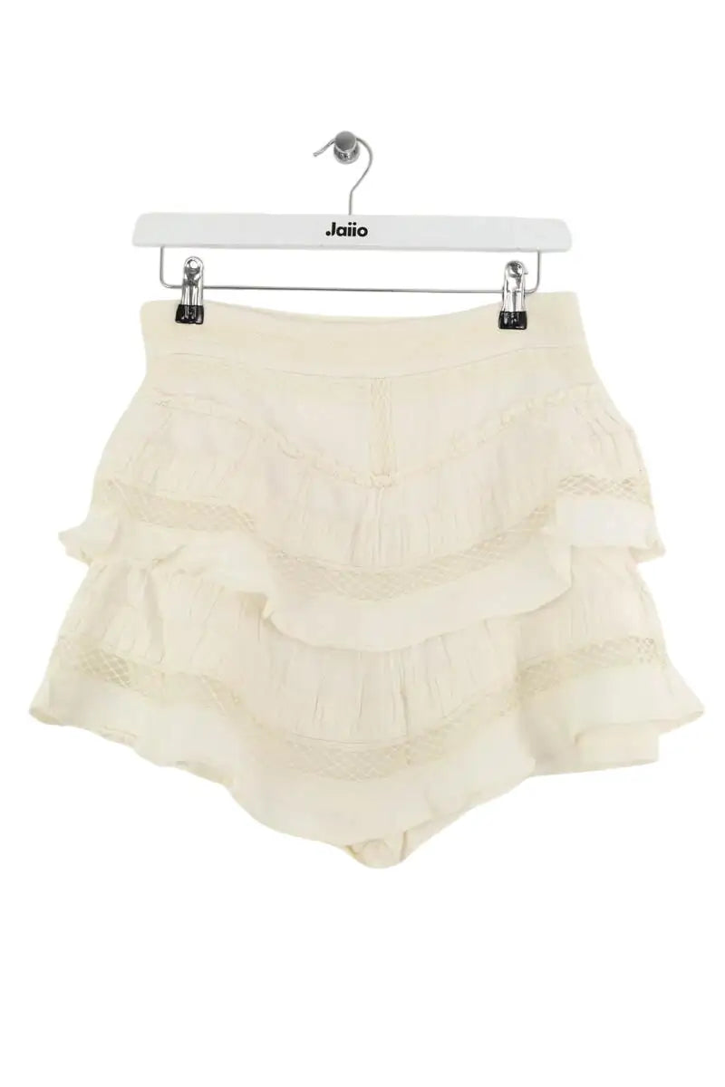 Mini jupe Iro Blanc en Coton, taille M - Seconde Main