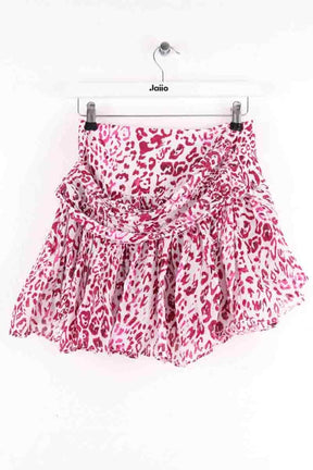 Mini jupe Iro Gimman Rose en Coton