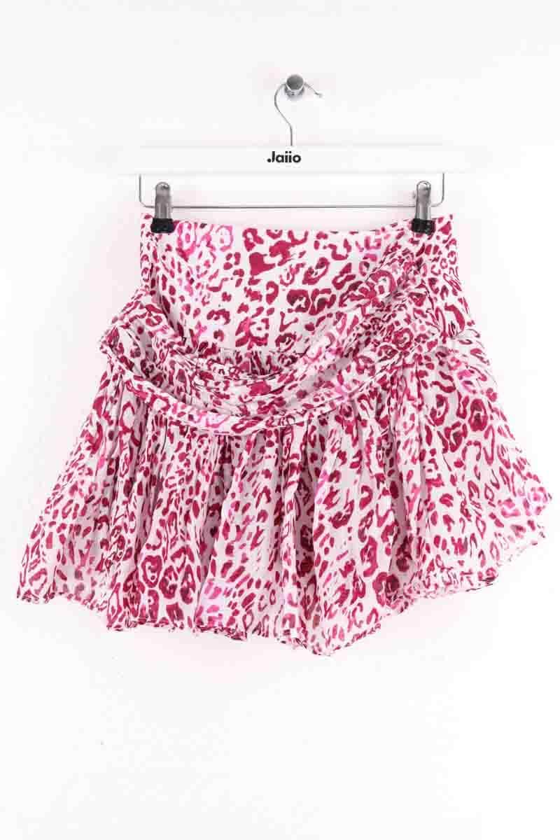 Mini jupe Iro Gimman Rose en Coton