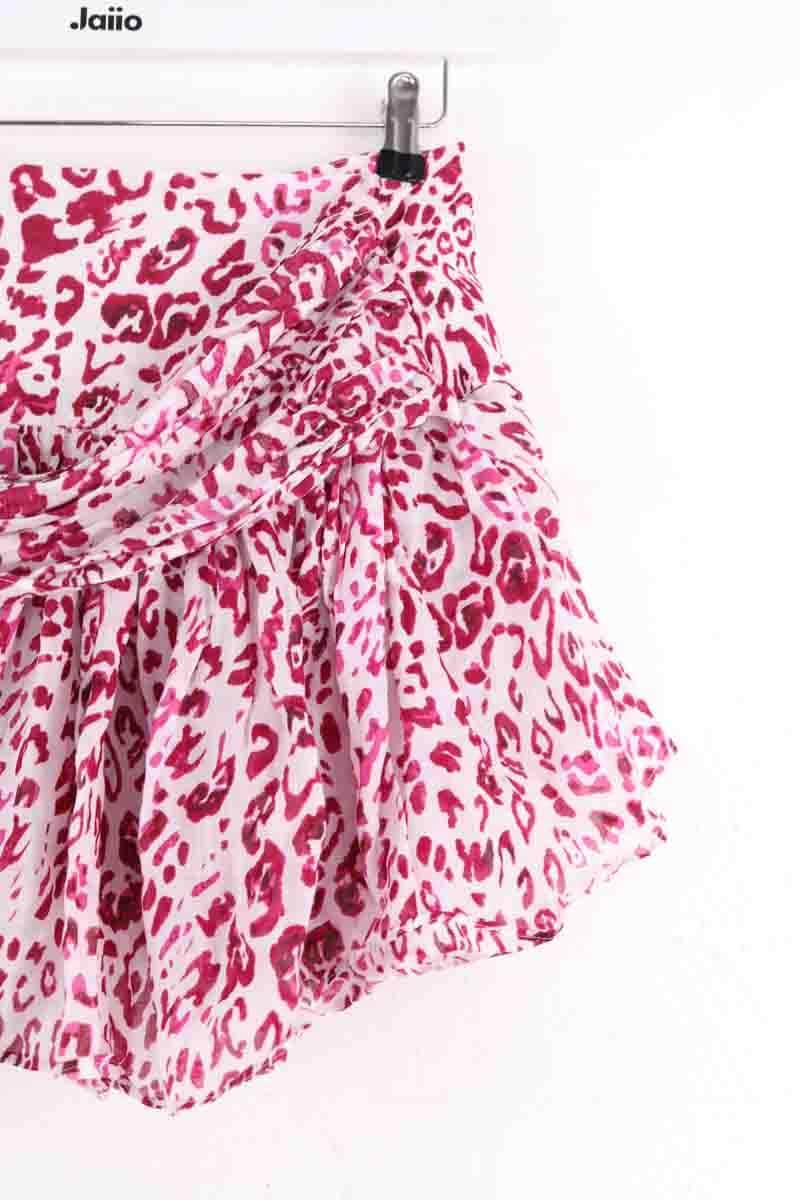 Mini jupe Iro Gimman Rose en Coton