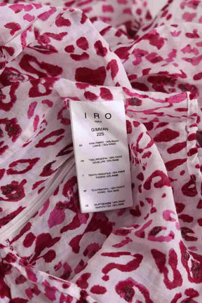 Mini jupe Iro Gimman Rose en Coton