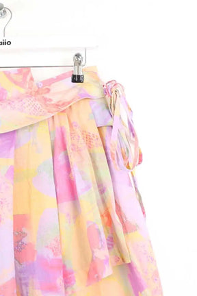 Mini jupe Iro Khan Rose en Coton