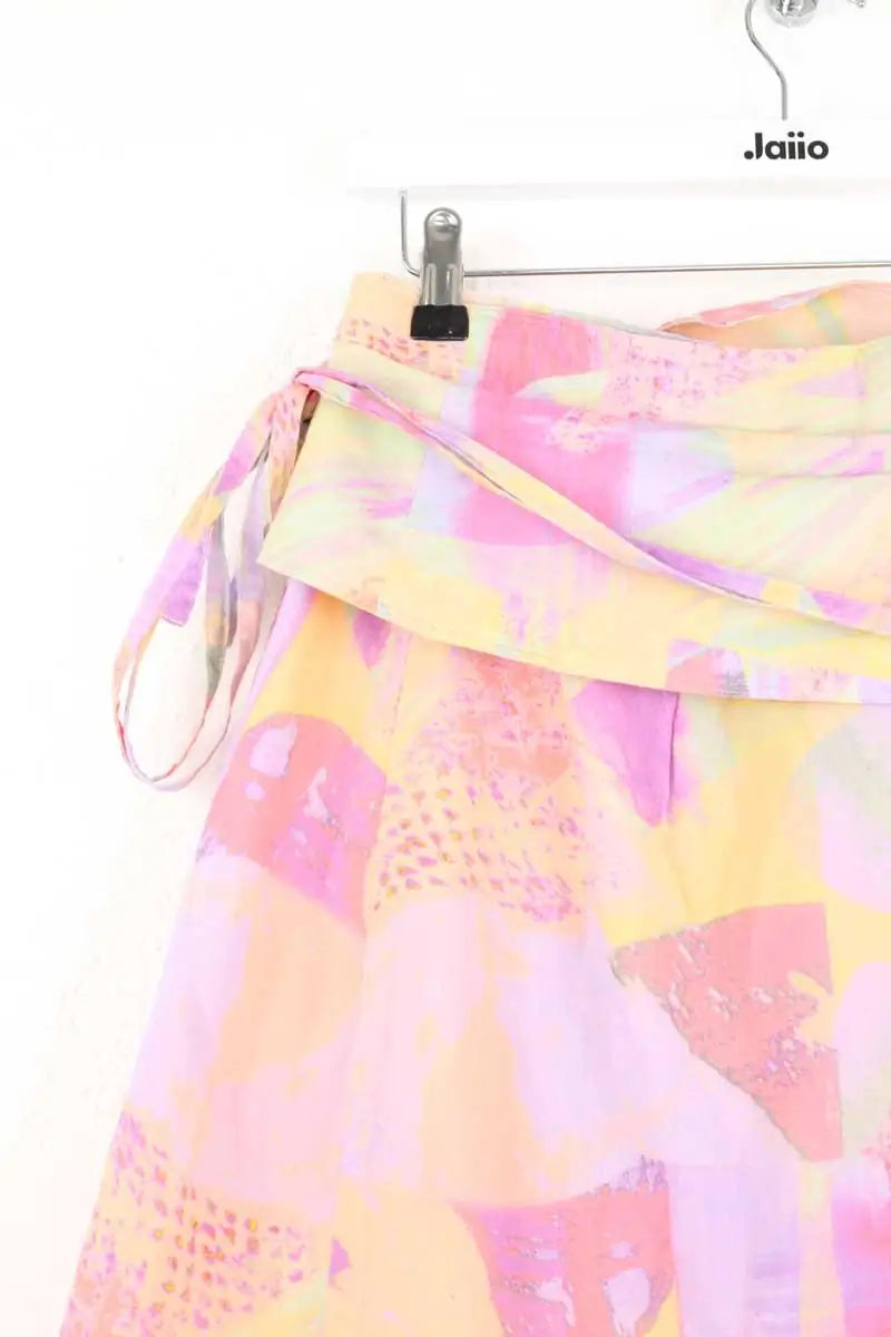 Mini jupe Iro Khan Rose en Coton