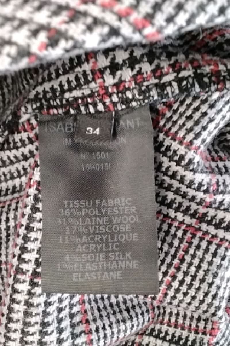 Mini jupe Isabel Marant Gris en Polyester