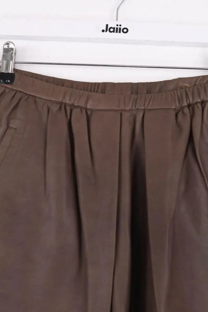 Mini jupe Isabel Marant Marron en Cuir