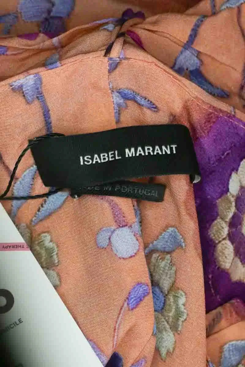 Mini jupe Isabel Marant Orange en Soie