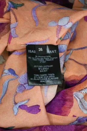 Mini jupe Isabel Marant Orange en Soie