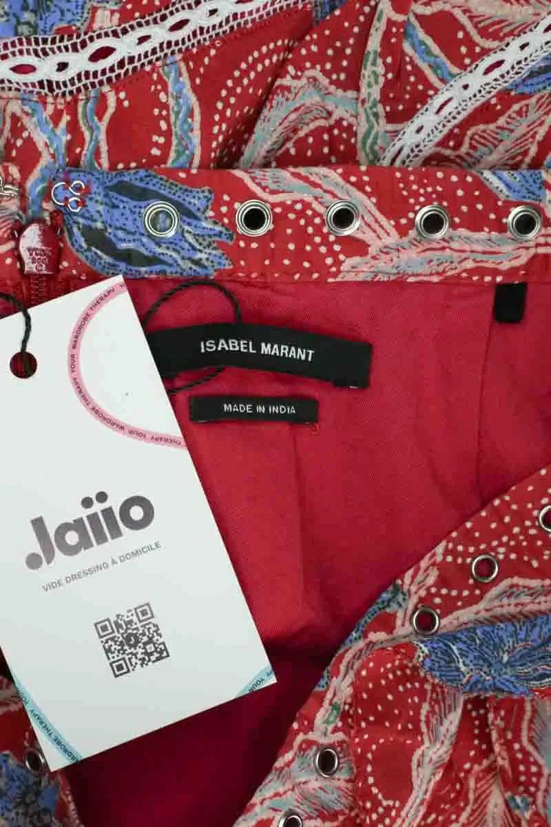 Mini jupe Isabel Marant Rose en Coton