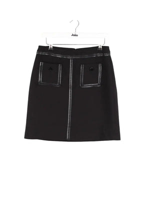 Mini jupe Karl Lagerfeld Noir en Polyamide, taille L - Seconde Main