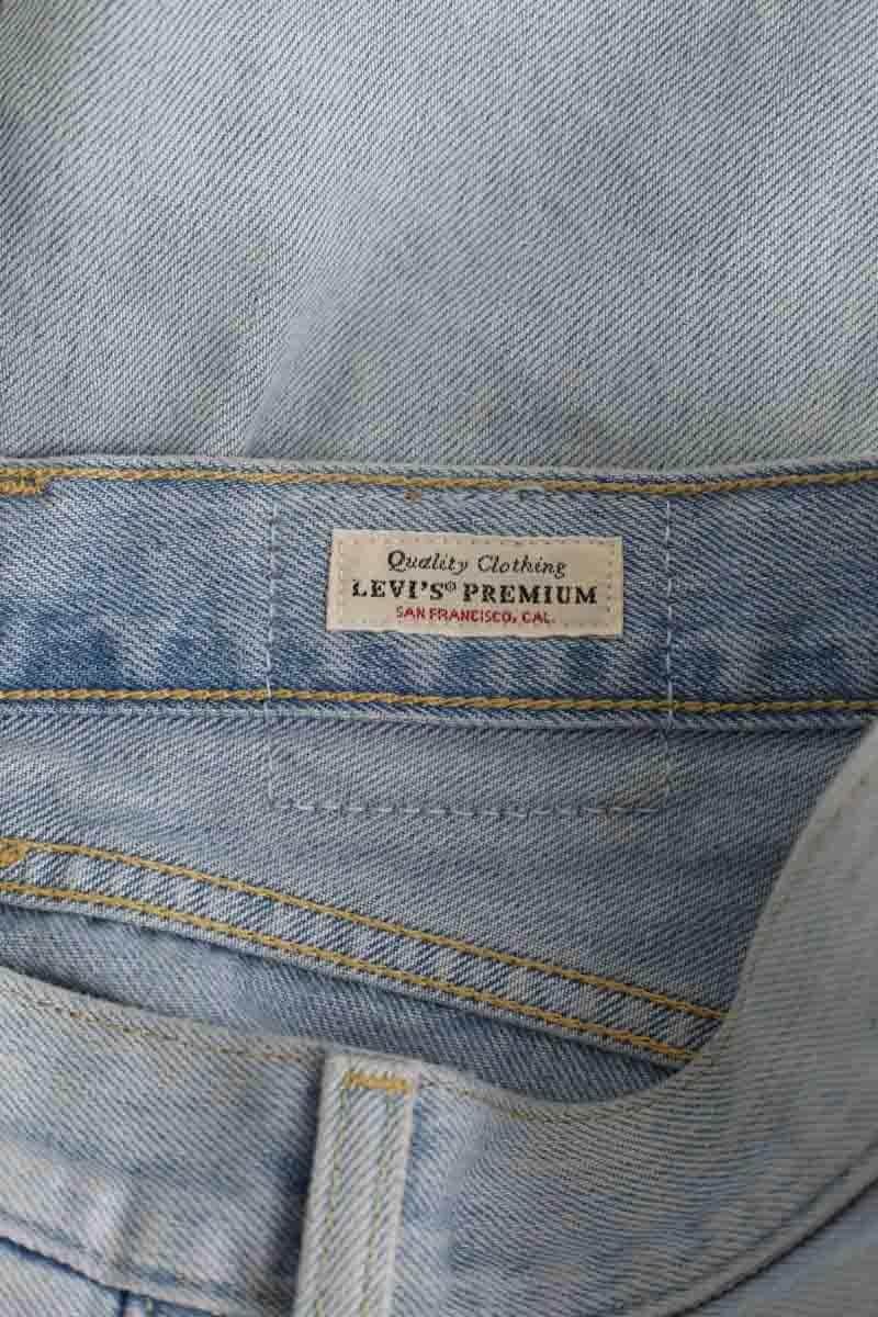 Mini jupe Levi's Bleu en Coton
