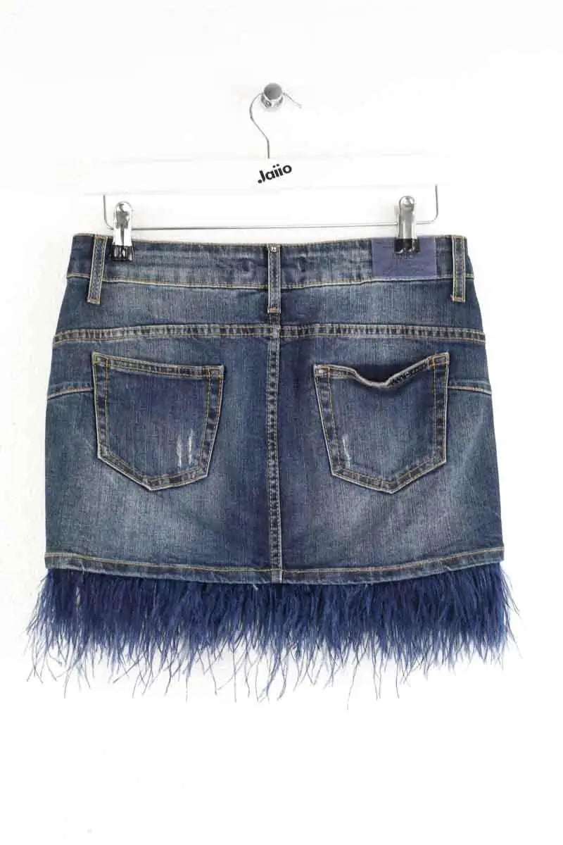 Mini jupe Liu Jo Bleu en Coton - élasthanne