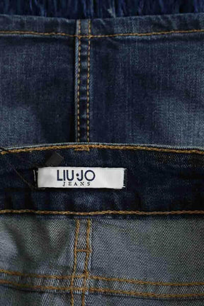 Mini jupe Liu Jo Bleu en Coton - élasthanne