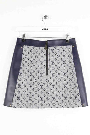 Mini jupe Louis Vuitton Gris en Laine