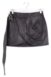 Mini jupe Louis Vuitton Noir en Cuir, taille S - Seconde Main
