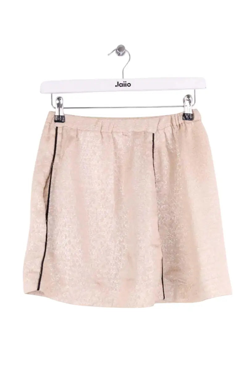 Mini jupe Maje Beige en Soie, taille S - Seconde Main