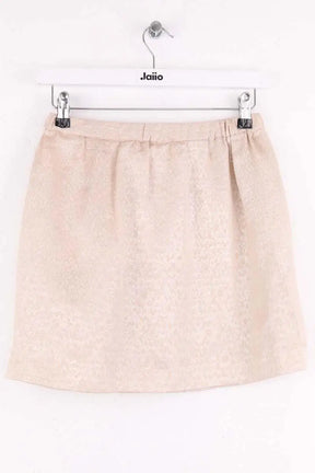 Mini jupe Maje Beige en Soie