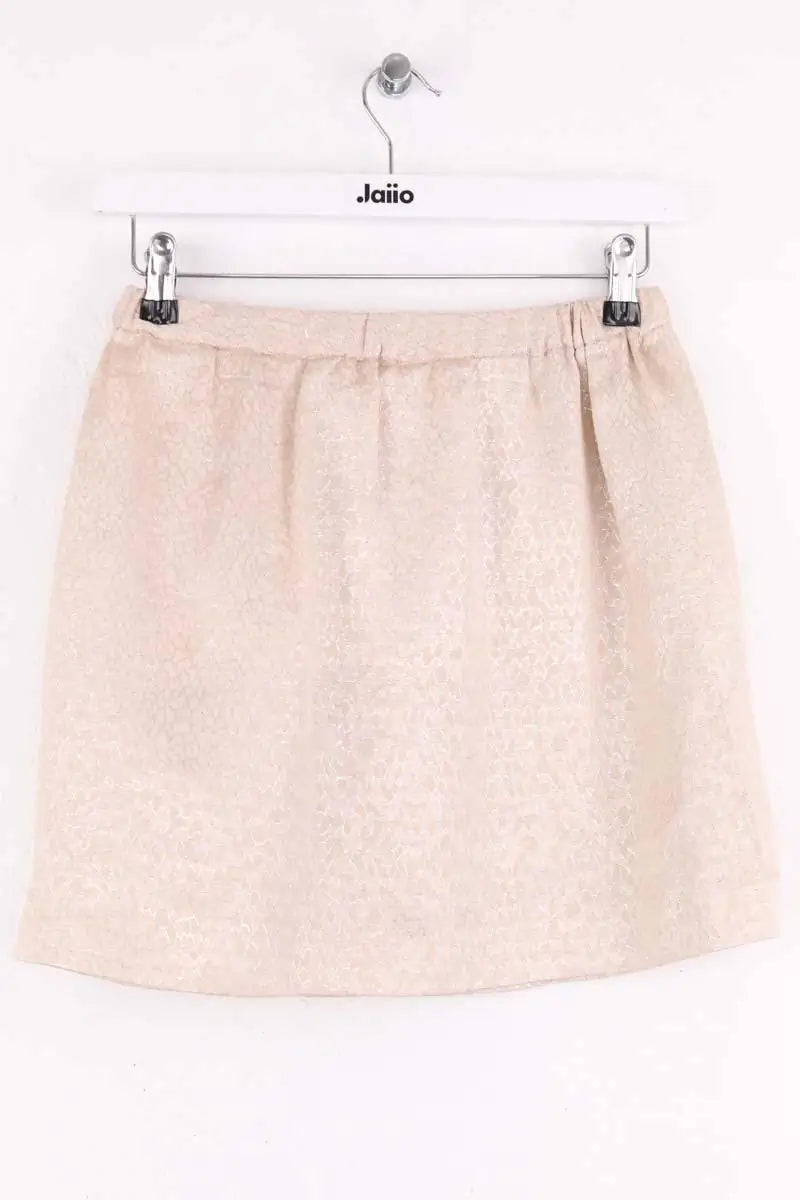 Mini jupe Maje Beige en Soie