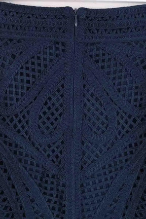 Mini jupe Maje Bleu en Synthétique
